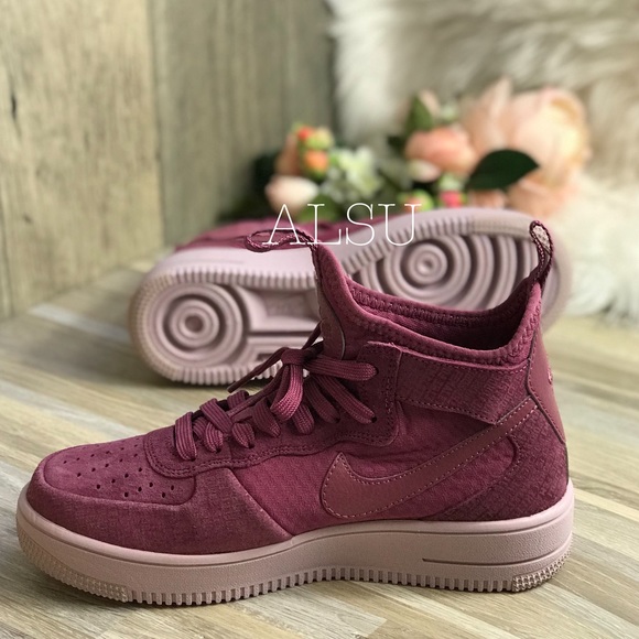 Nike Air Force Ultraforce MID FIF Vintage Wine🍷W - Picture 2 of 8